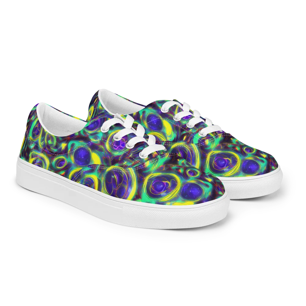 The Electric Eye on Men's Lace-Up Canvas Shoes — Right Front