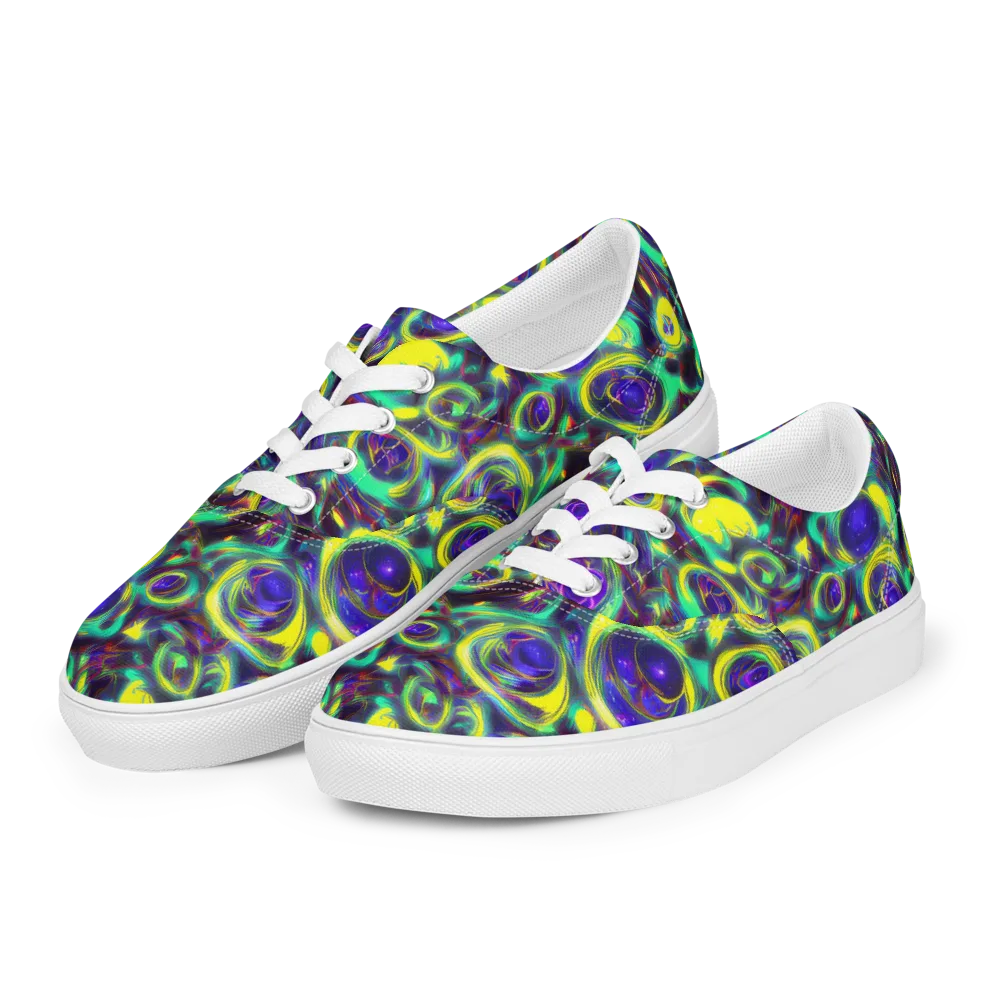 The Electric Eye on Men's Lace-Up Canvas Shoes — Left Front