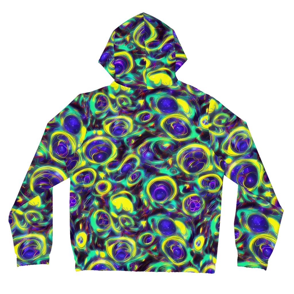 The Electric Eye on Women's Full-Zip Hoodie — Back