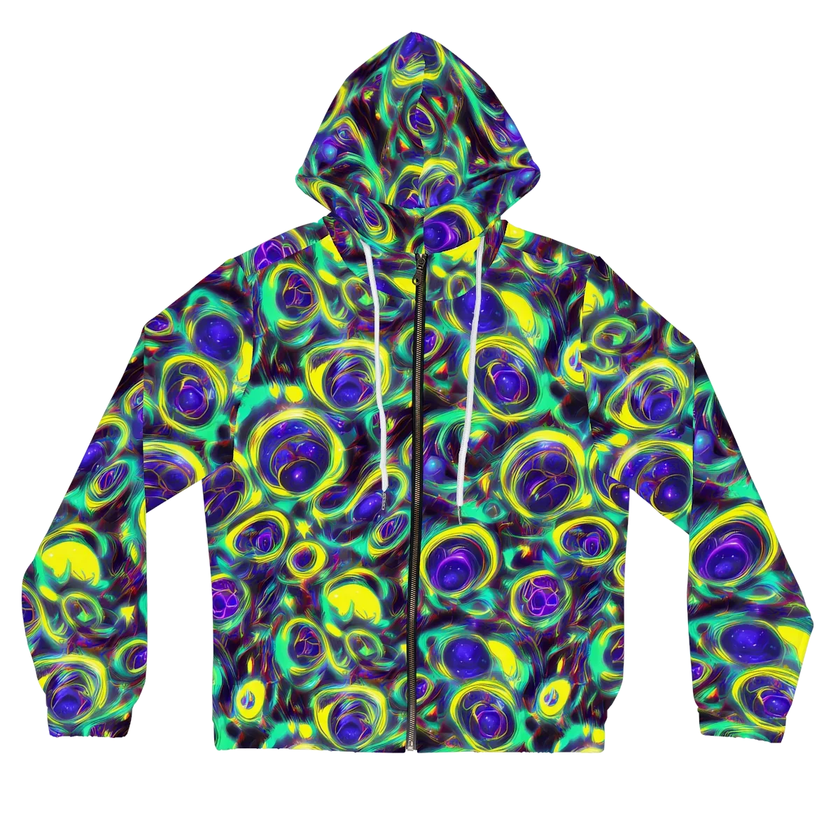 The Electric Eye on Women's Full-Zip Hoodie — Front