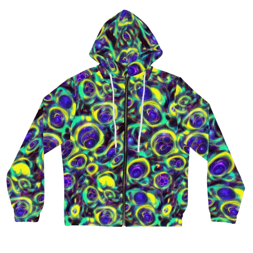 The Electric Eye on a Women's Full-Zip Hoodie
