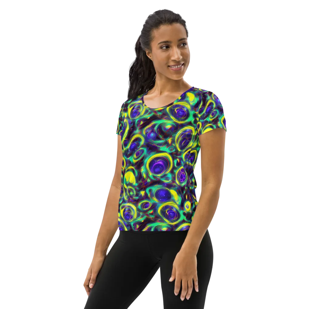 The Electric Eye on Women's Athletic T-Shirt — Left