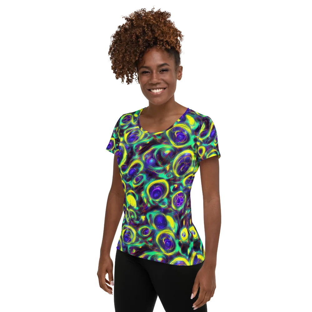 The Electric Eye on Women's Athletic T-Shirt — Left