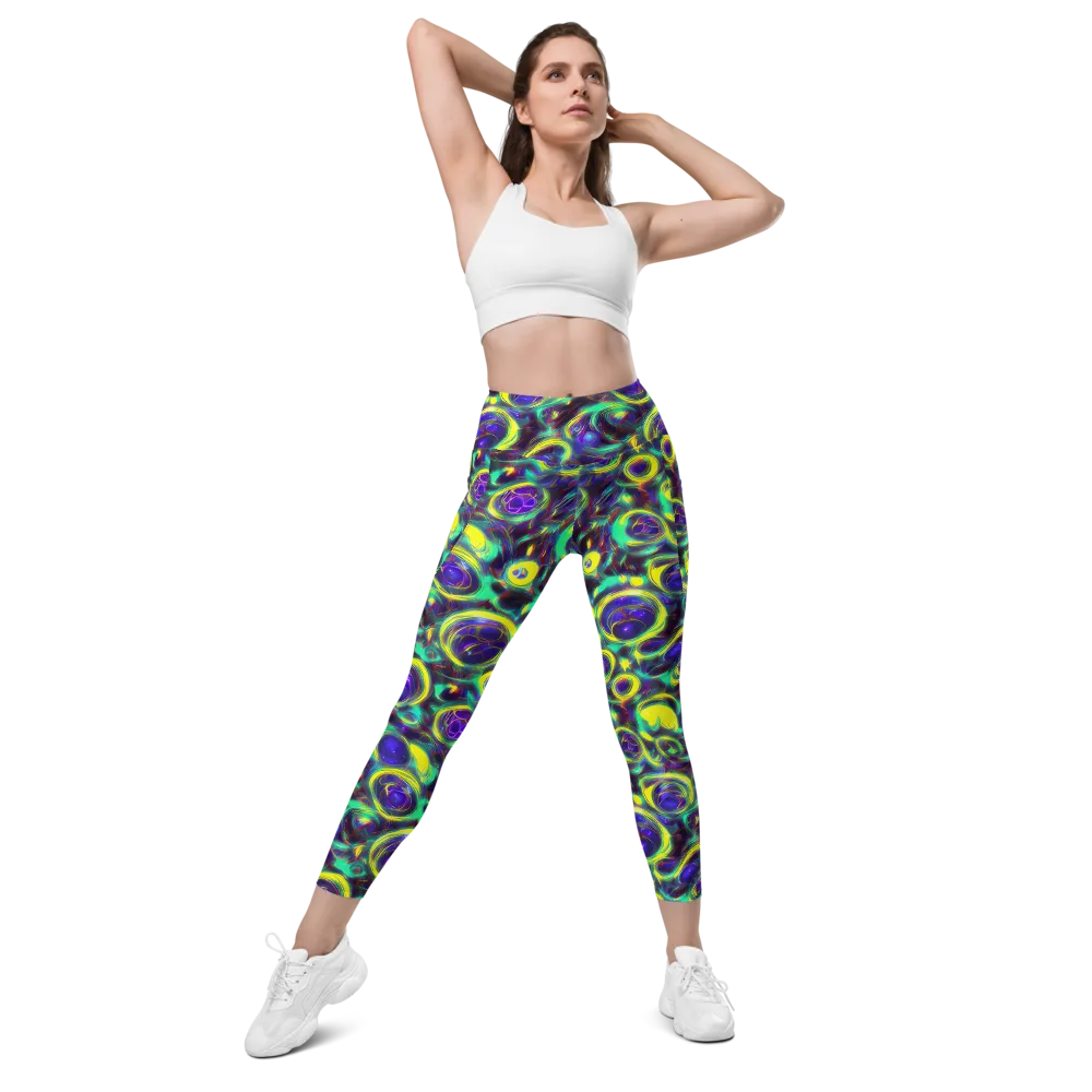 The Electric Eye on Leggings with Pockets — Front