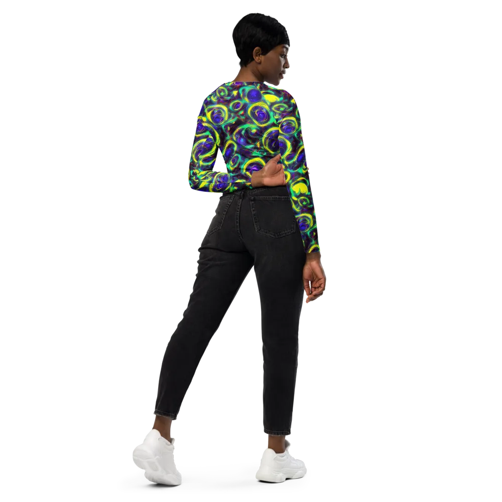 The Electric Eye on Long Sleeve Crop Top — Right Back