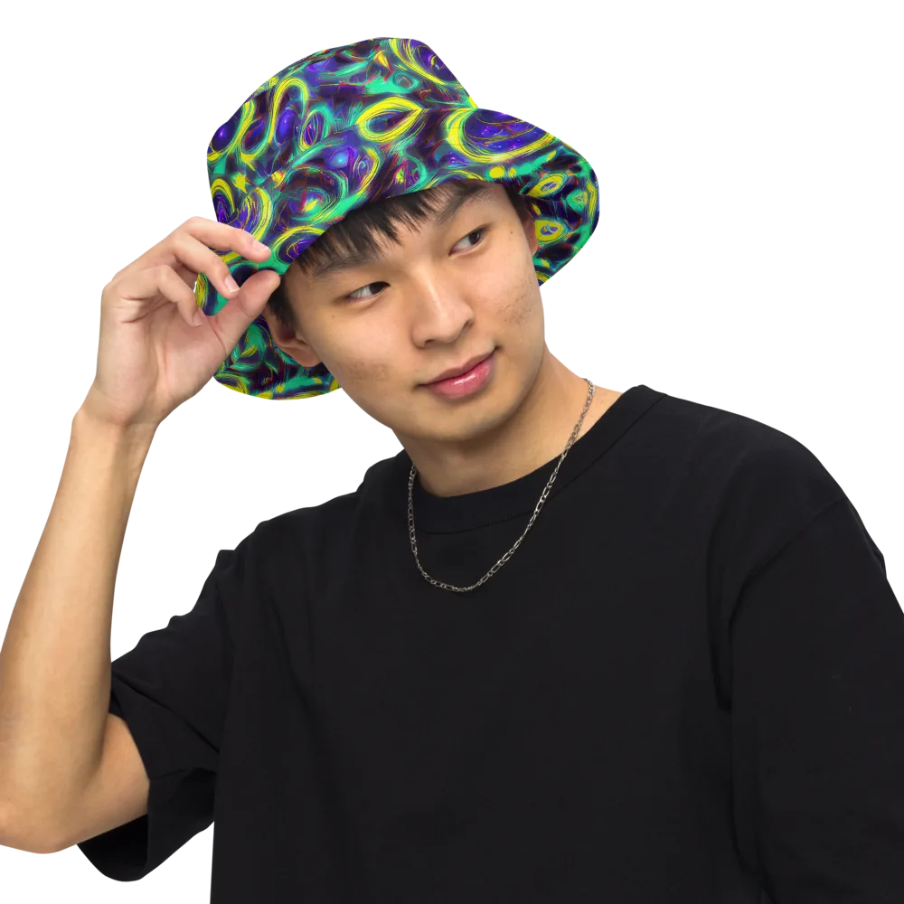 The Electric Eye on Reversible Bucket Hat — Front Inside