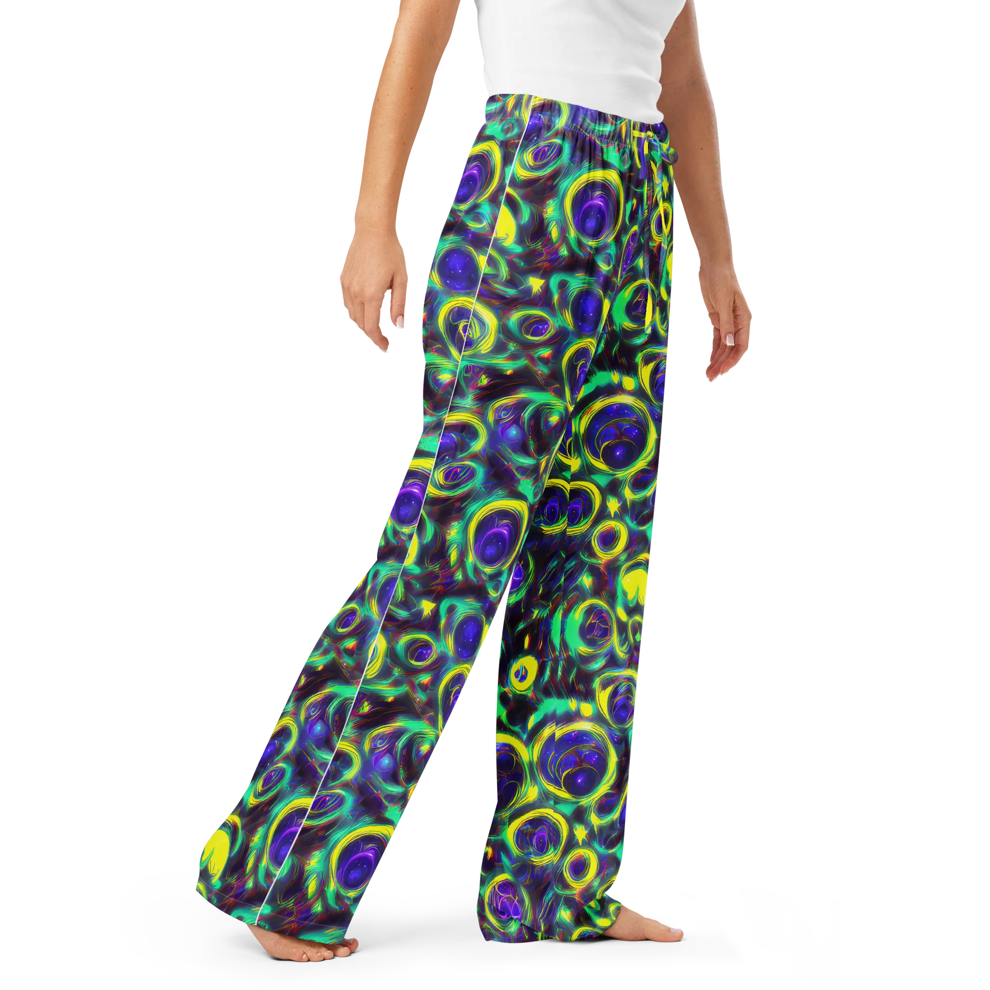The Electric Eye on Women's Pajama Pants — Right Front