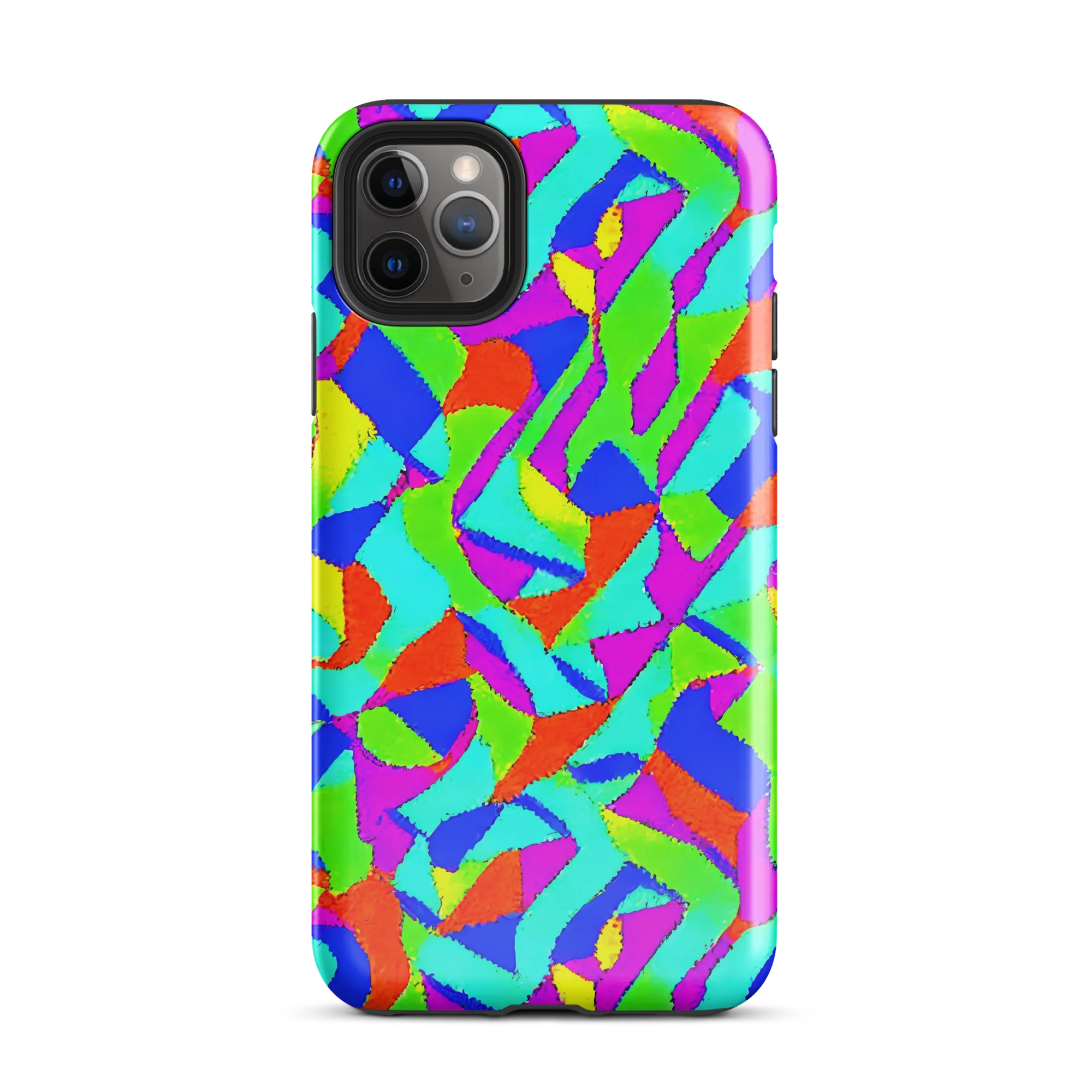 Neon Collage on Tough Case for iPhone® — Front