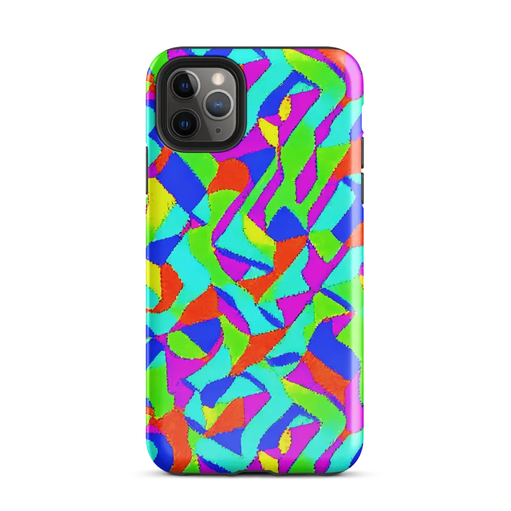 Neon Collage on Tough Case for iPhone® — Front