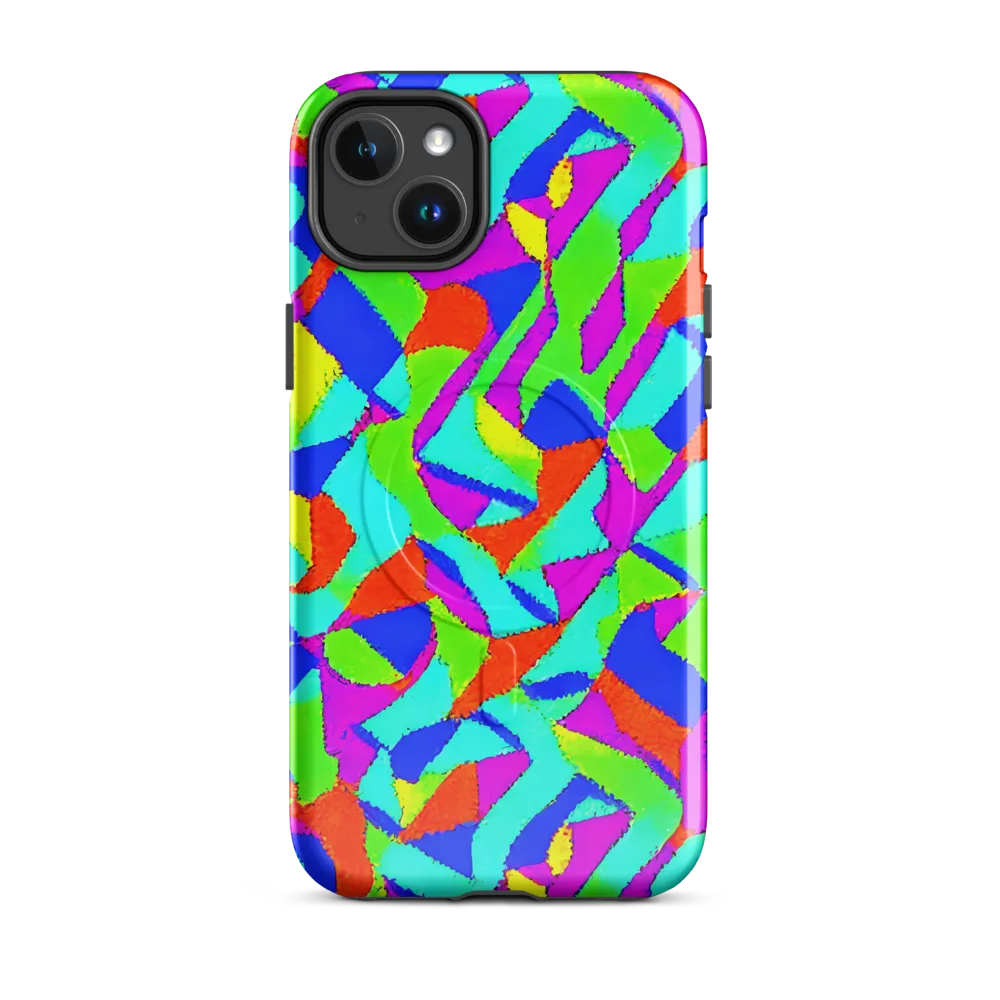 Neon Collage on MagSafe Tough Case for iPhone® — Front