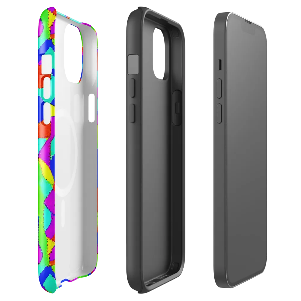 Neon Collage on MagSafe Tough Case for iPhone® — Front