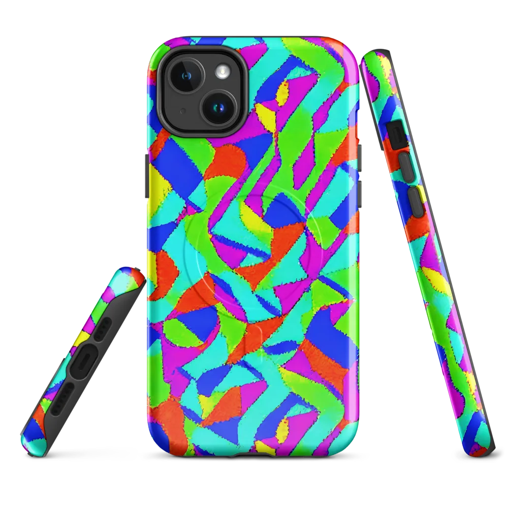 Neon Collage on MagSafe Tough Case for iPhone® — Front