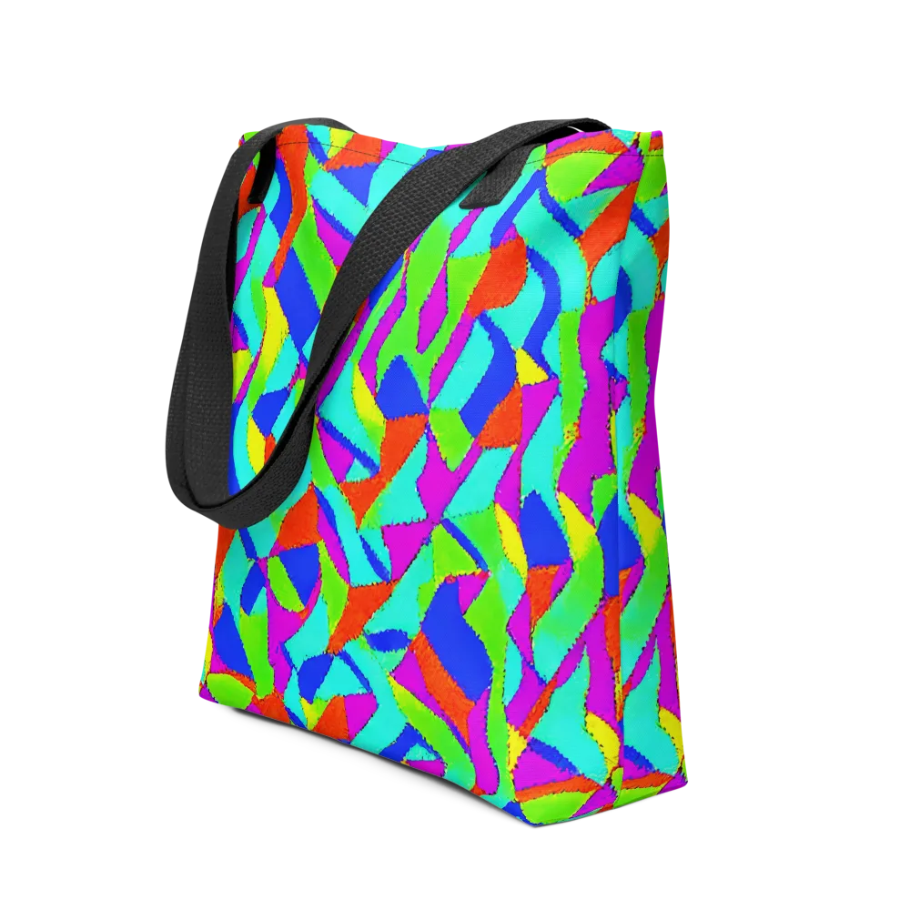 Neon Collage on Tote Bag — Front