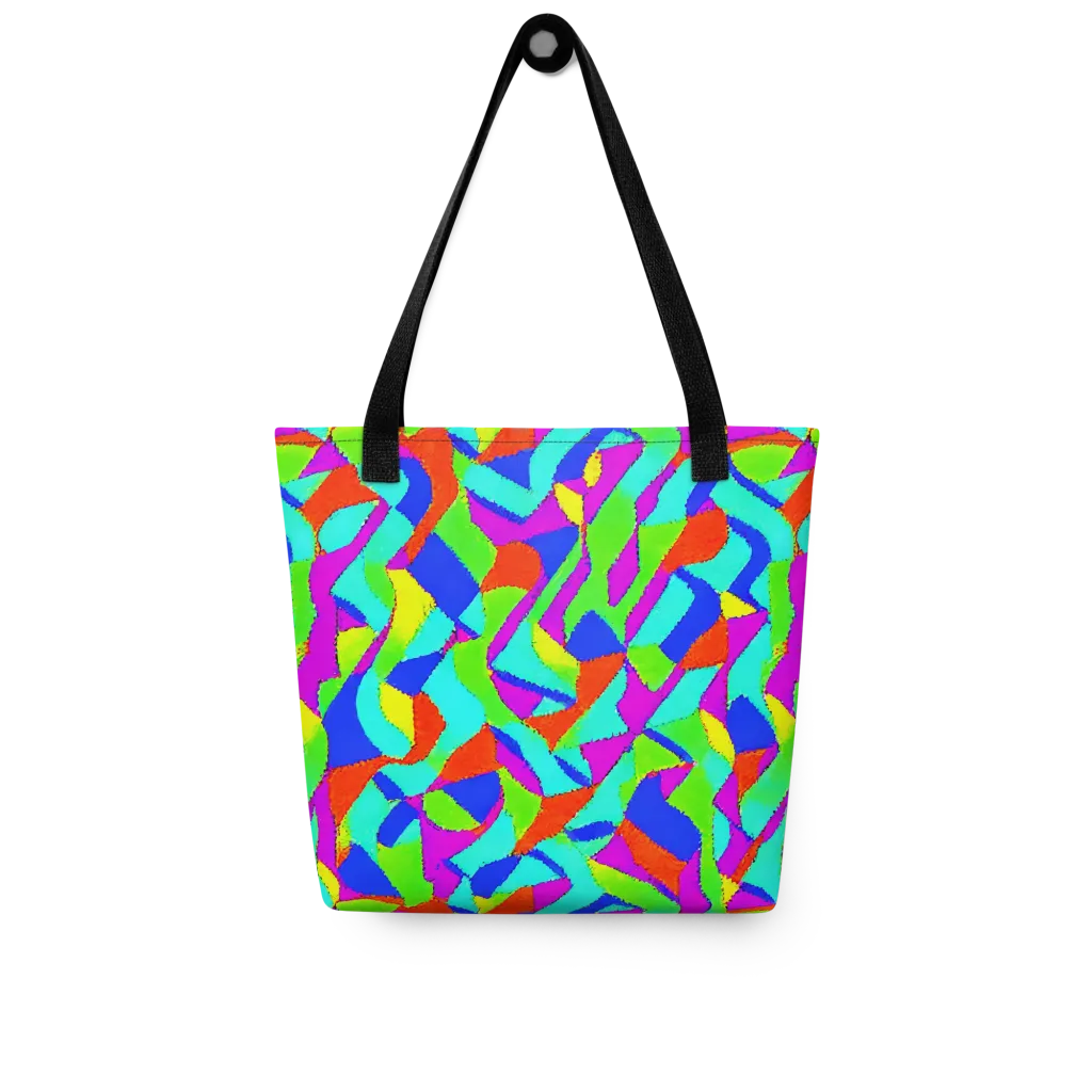 Neon Collage on Tote Bag — Front