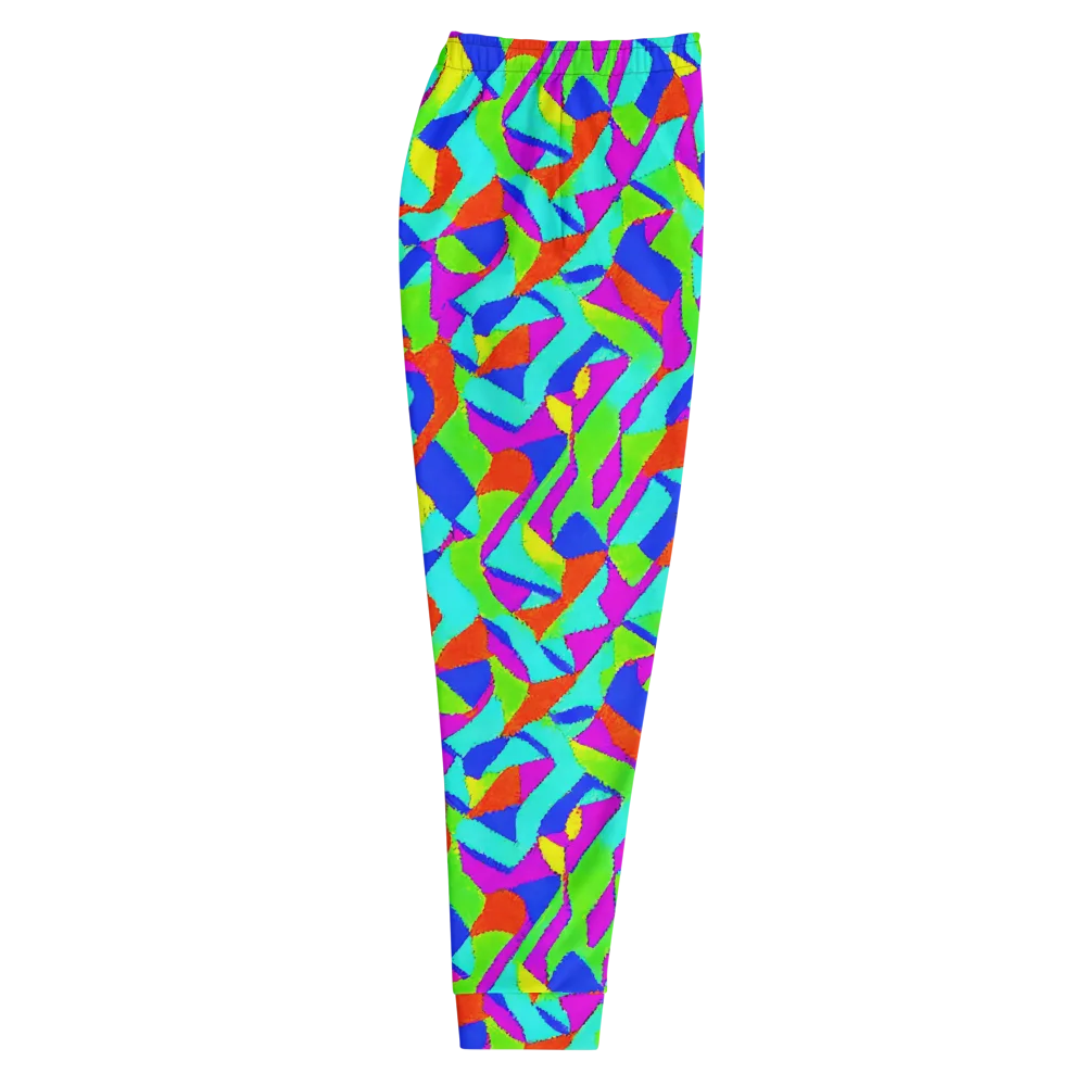 Neon Collage on Men's Joggers — Right