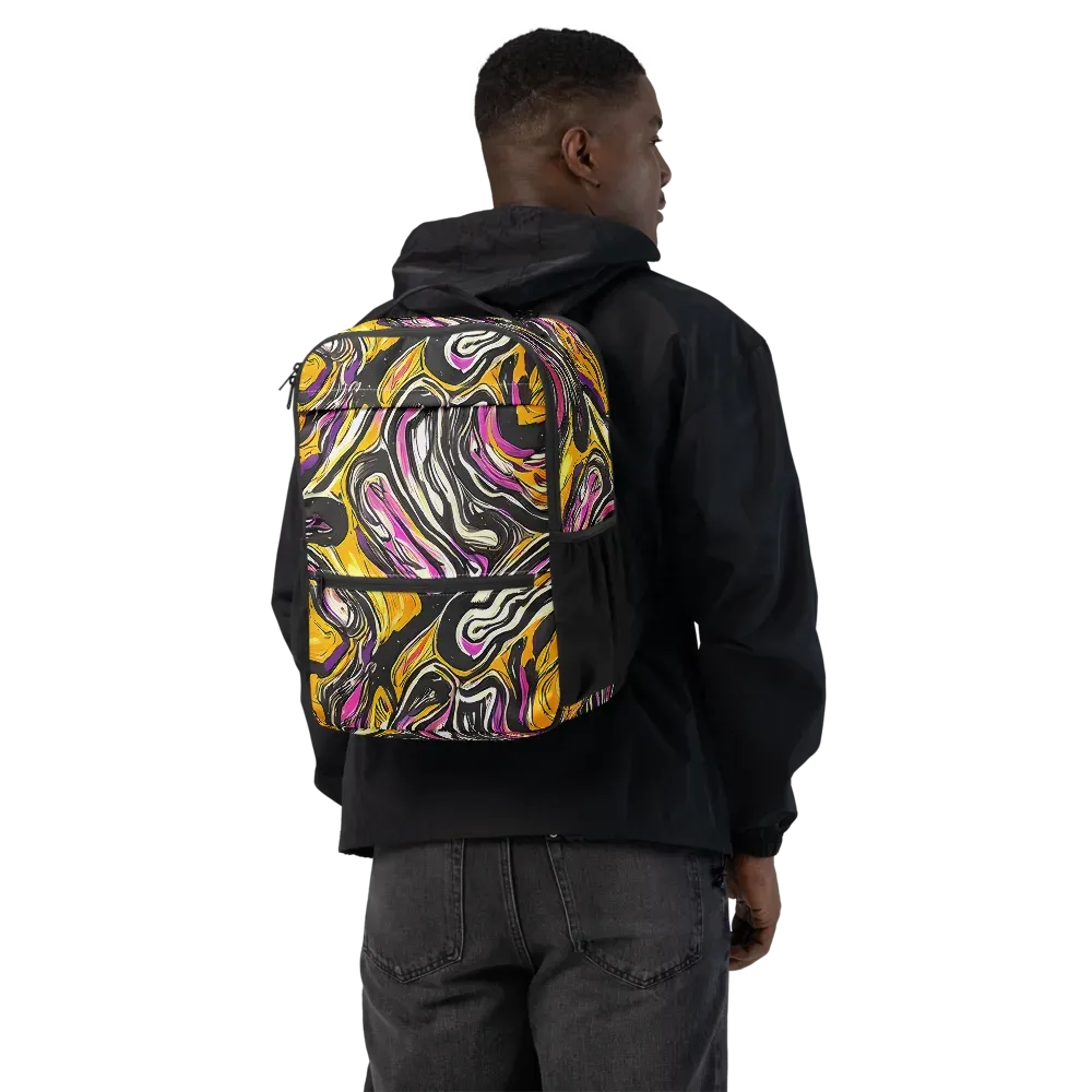 Golden Riptide on Utility Backpack — Back