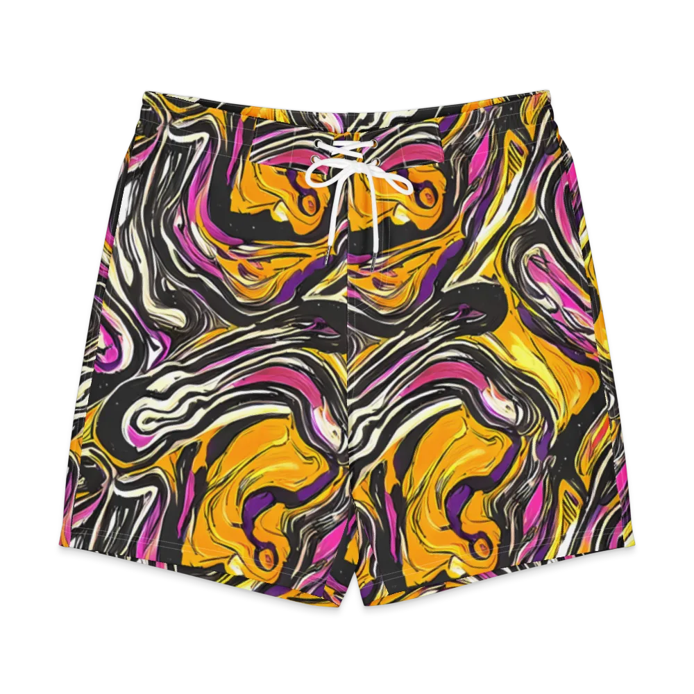 Golden Riptide on Men's Board Shorts — Front
