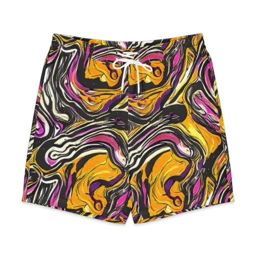 Golden Riptide on a Men's Board Shorts