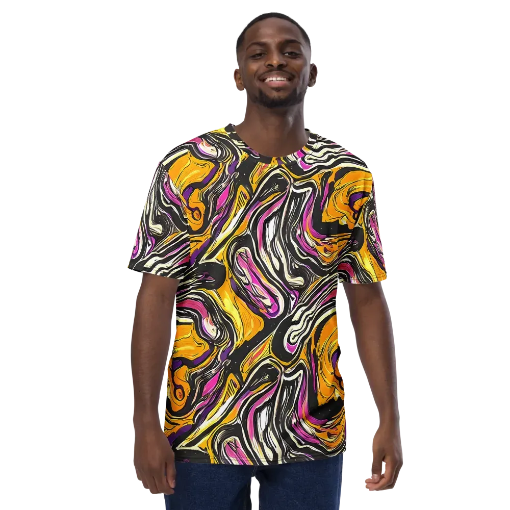Golden Riptide on Men's Crew Neck T-Shirt — Front