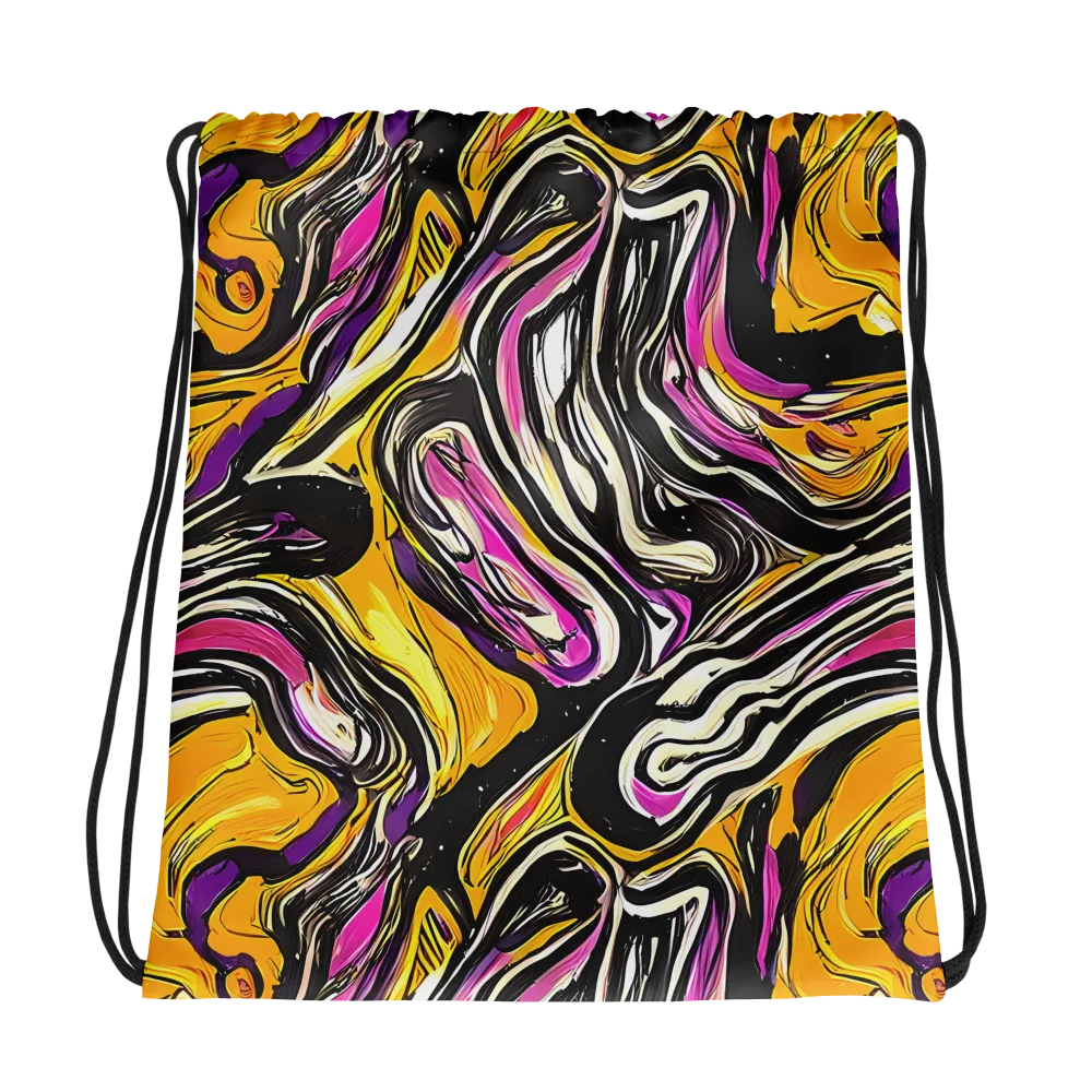Golden Riptide on Drawstring Bag — Photo