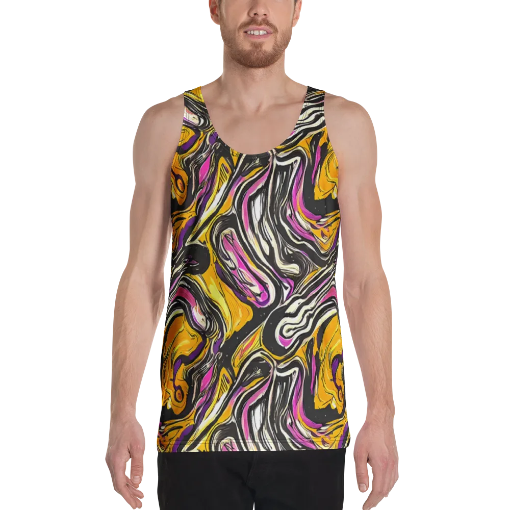 Golden Riptide on Men's Tank Top — Front