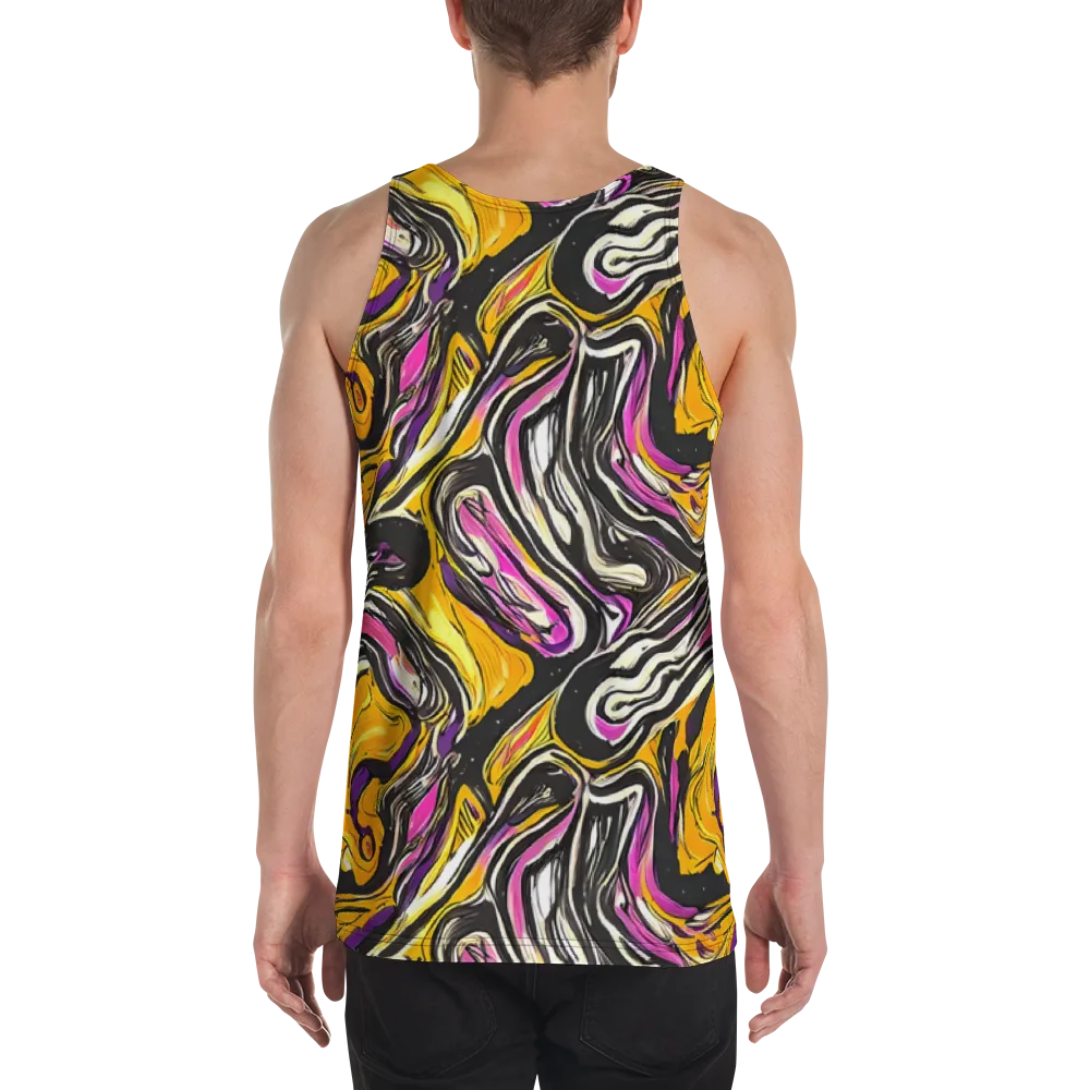 Golden Riptide on Men's Tank Top — Back