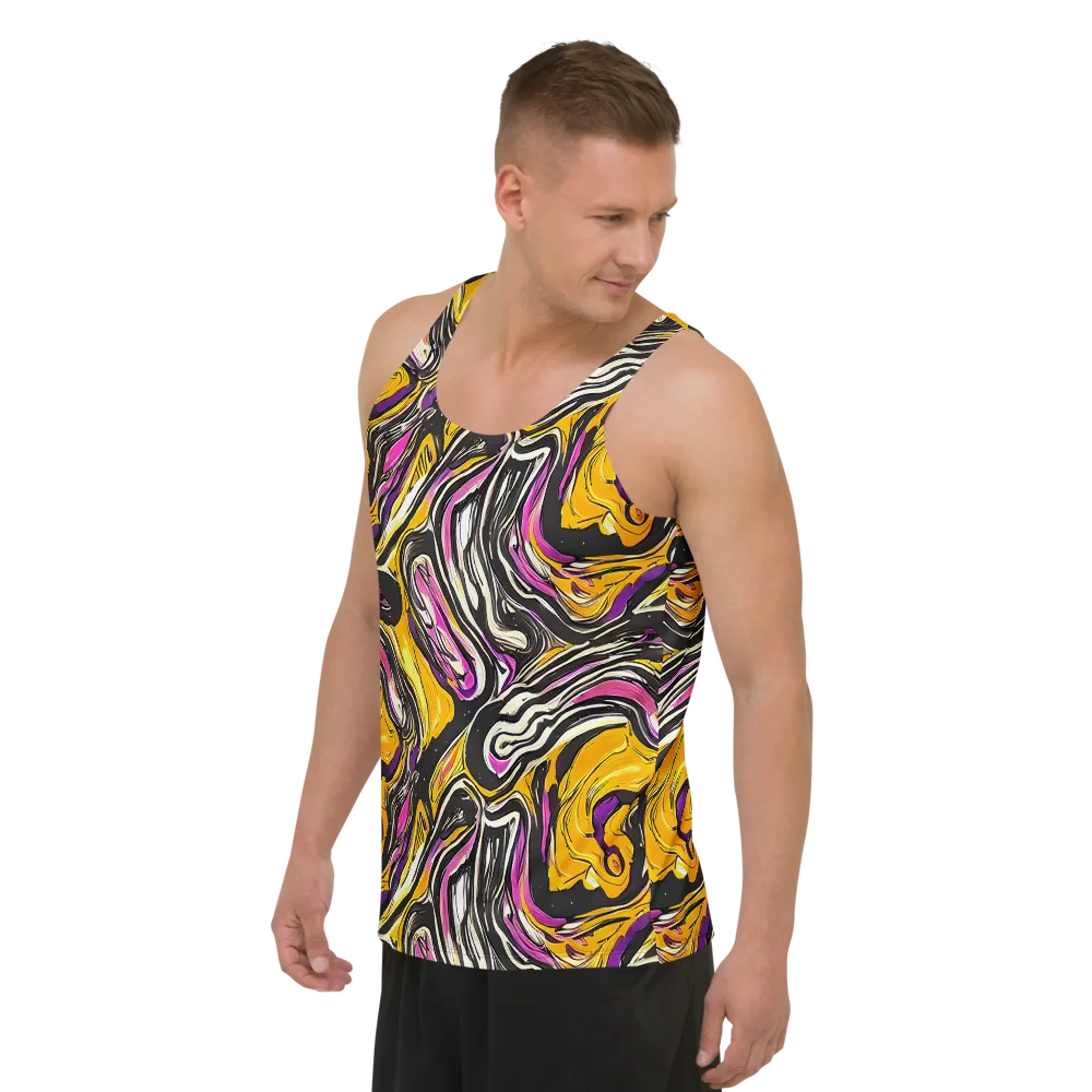 Golden Riptide on Men's Tank Top — Left Front