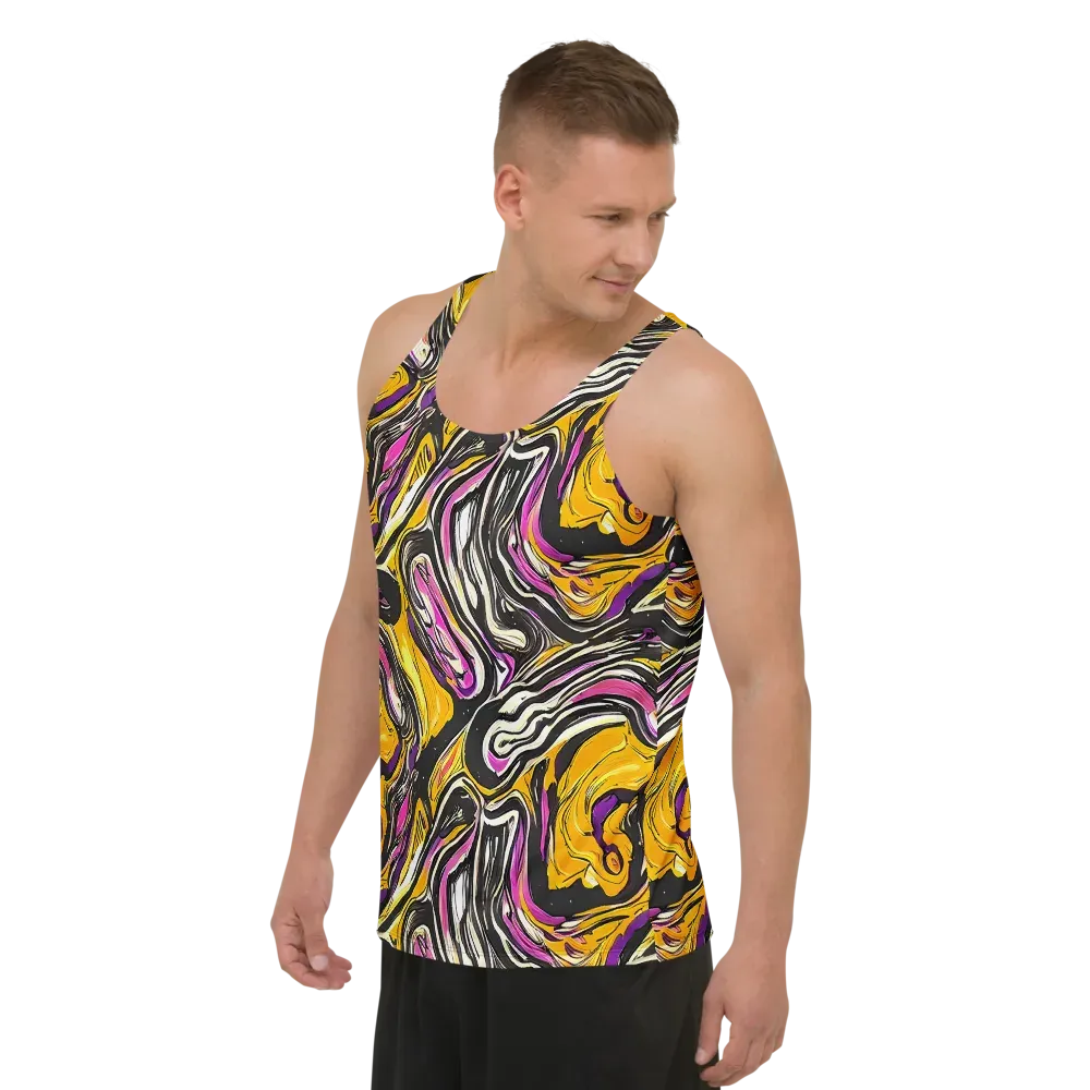 Golden Riptide on Men's Tank Top — Left Front