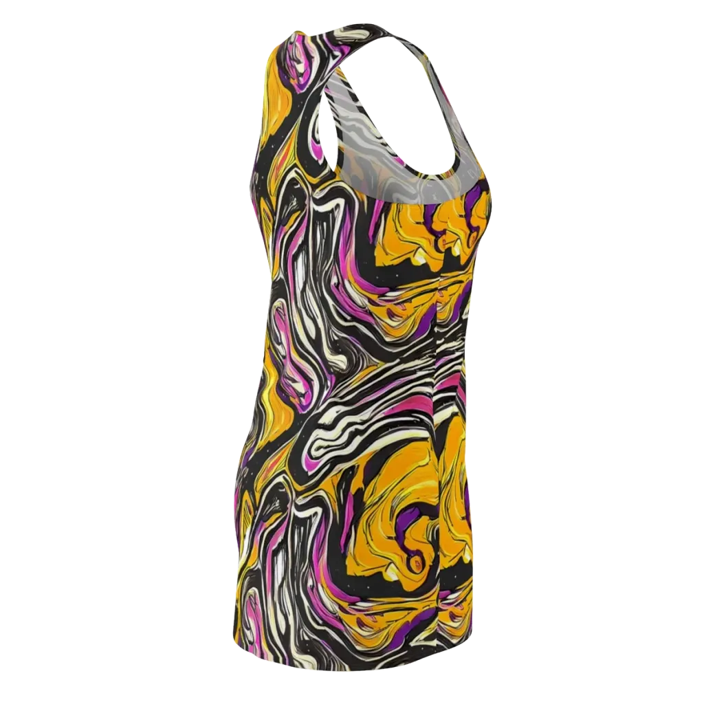 Golden Riptide on Racerback Dress — Back Side