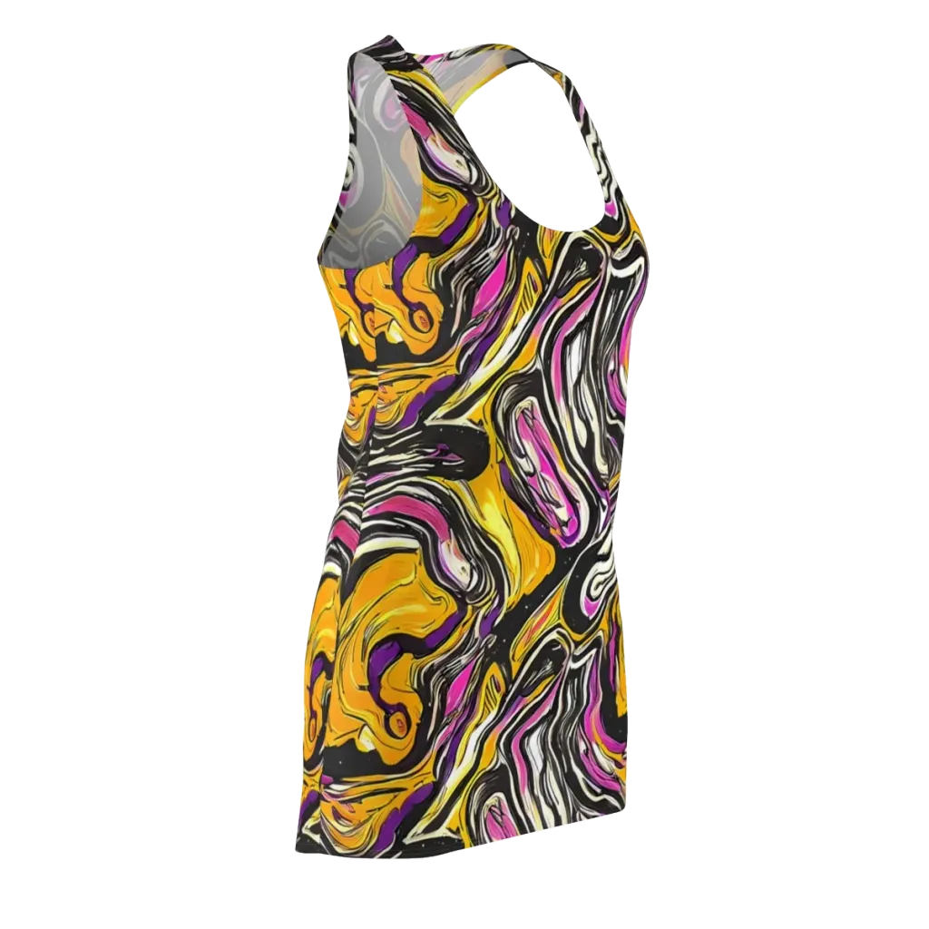 Golden Riptide on Racerback Dress — Front Side