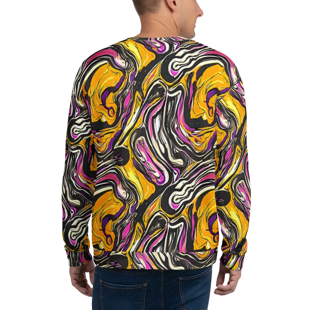 Golden Riptide on Sweatshirt — Back