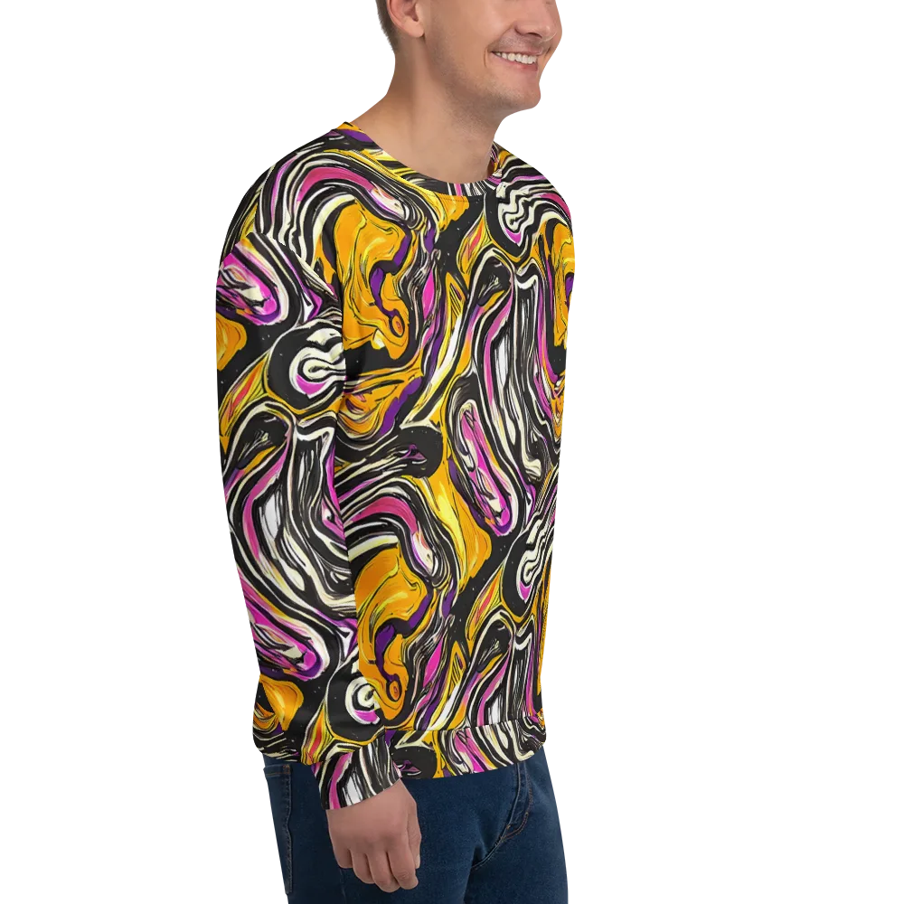 Golden Riptide on Sweatshirt — Right Front