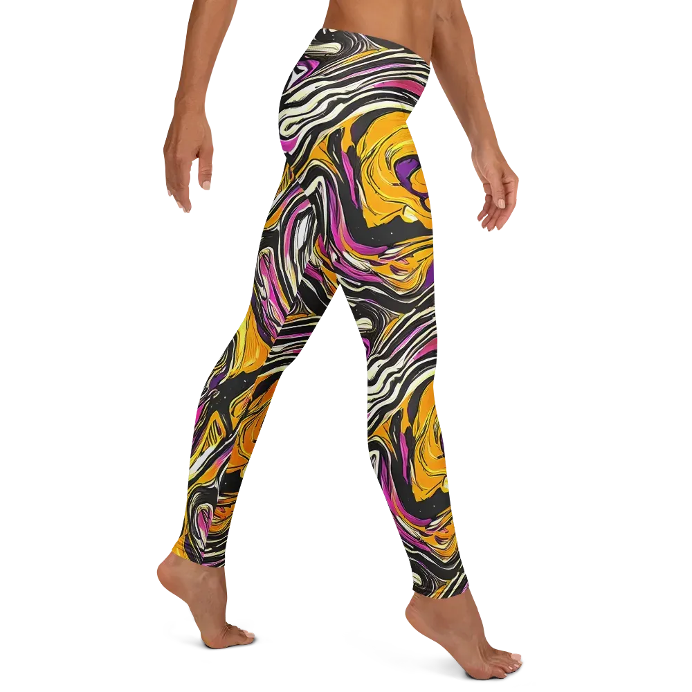 Golden Riptide on Leggings — Right