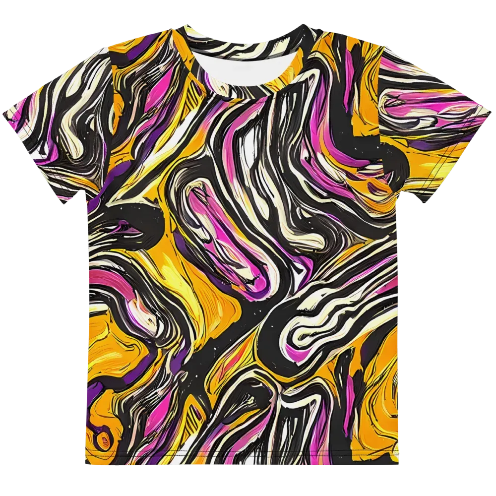 Golden Riptide on Kids Crew Neck T-Shirt — Front