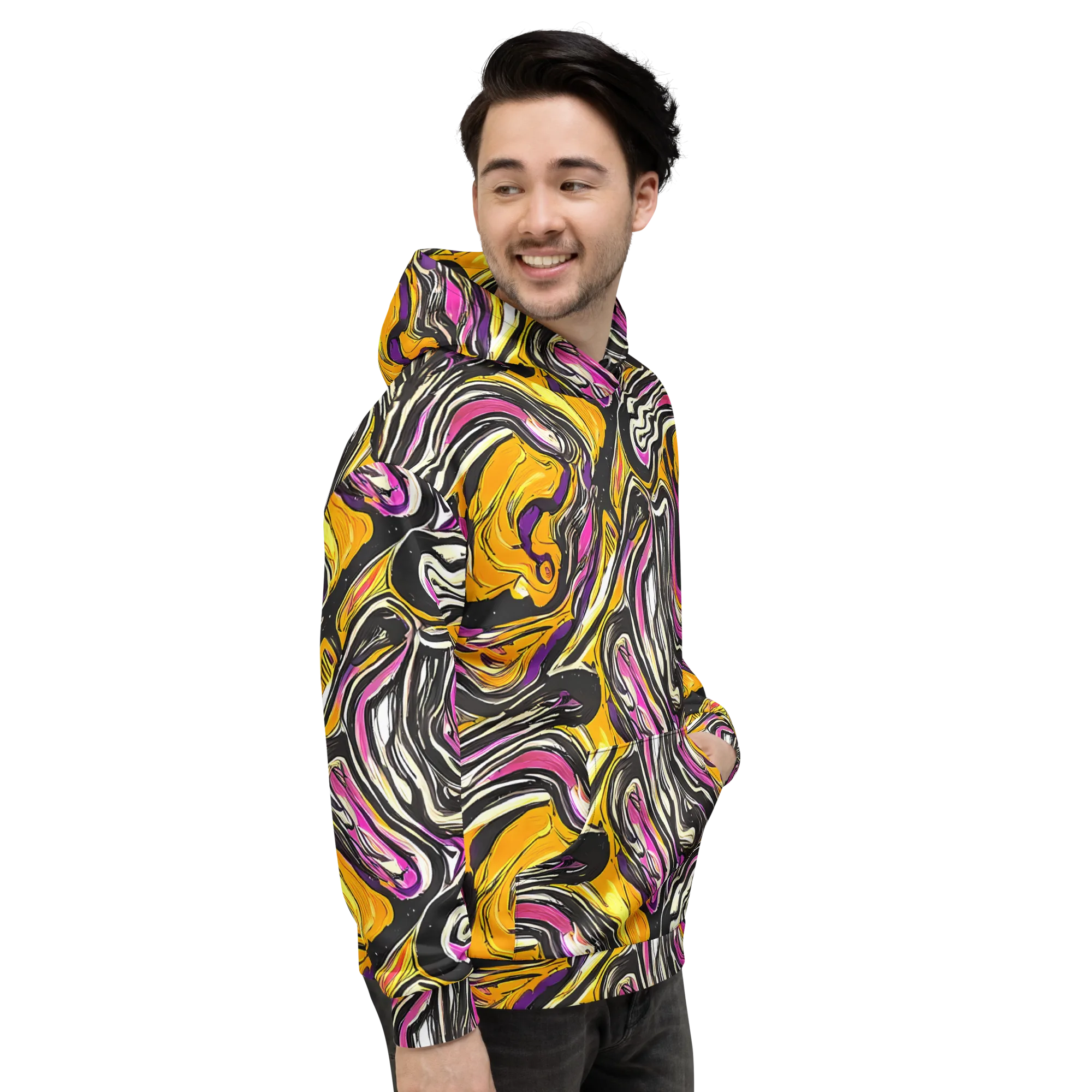 Golden Riptide on Hoodie — Right