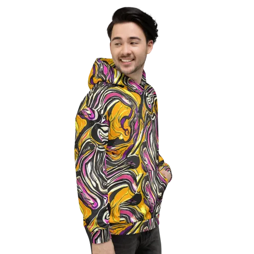 Golden Riptide on a Hoodie