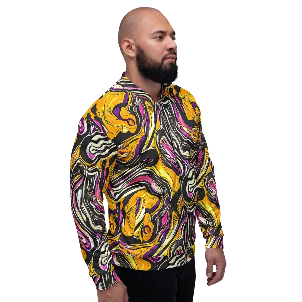 Golden Riptide on Bomber Jacket — Right