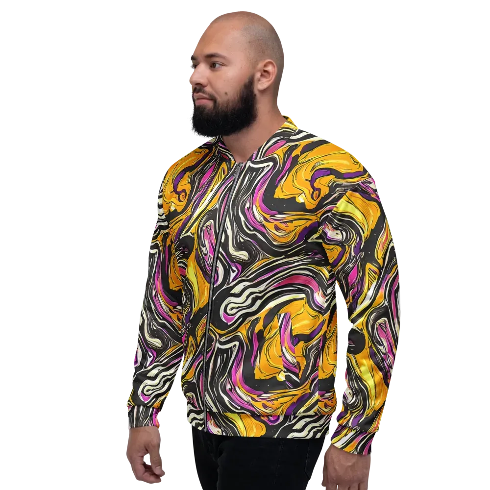 Golden Riptide on Bomber Jacket — Left
