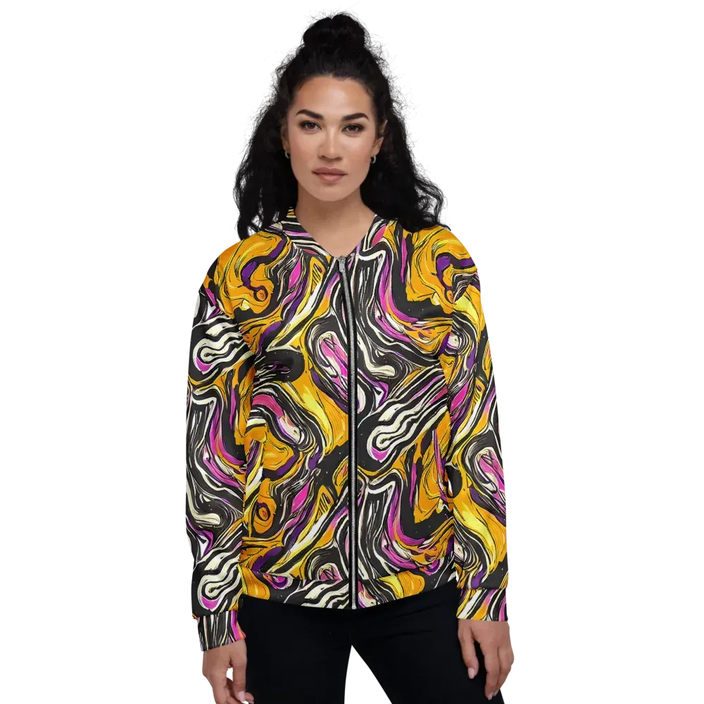Golden Riptide on Bomber Jacket — Front