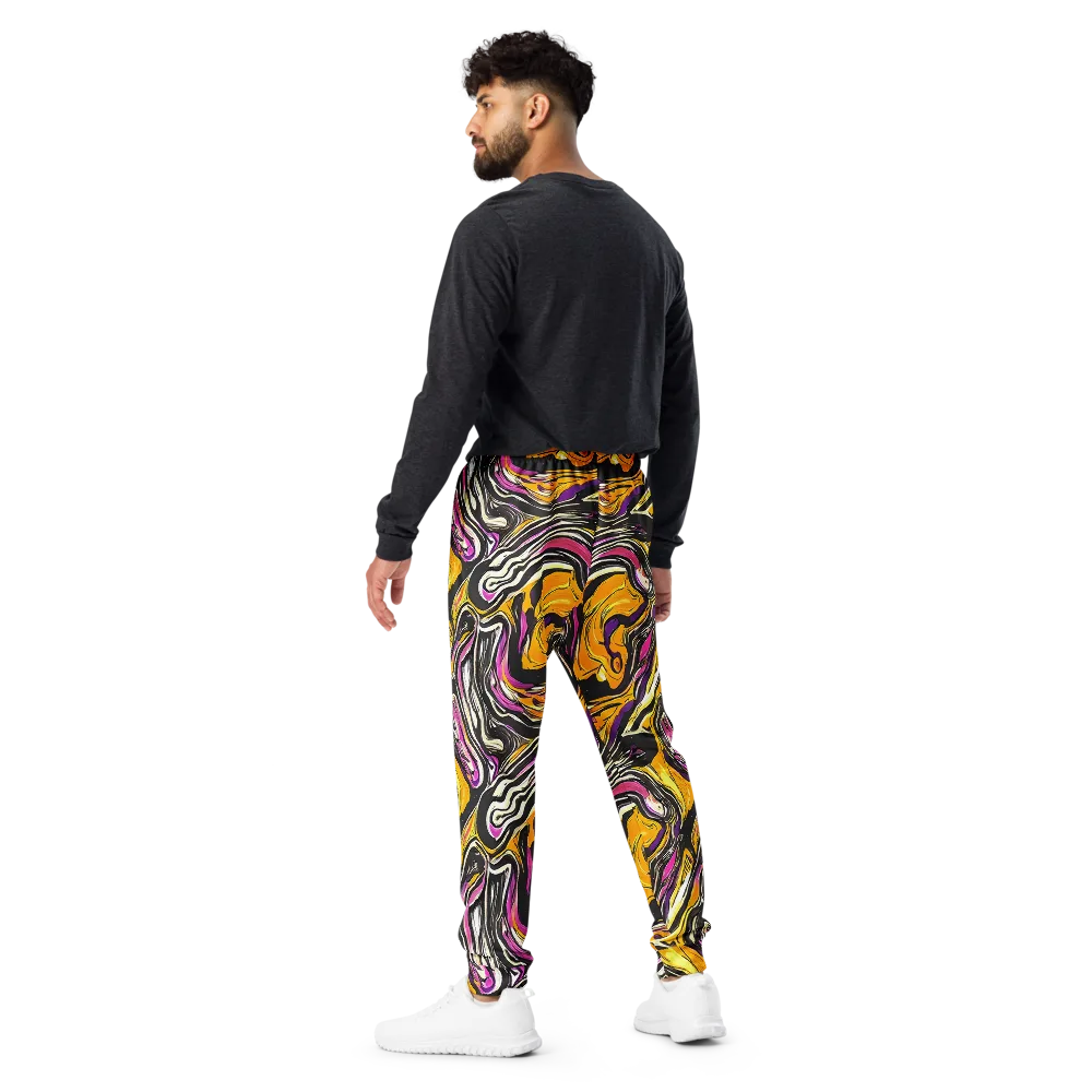 Golden Riptide on Men's Joggers — Back