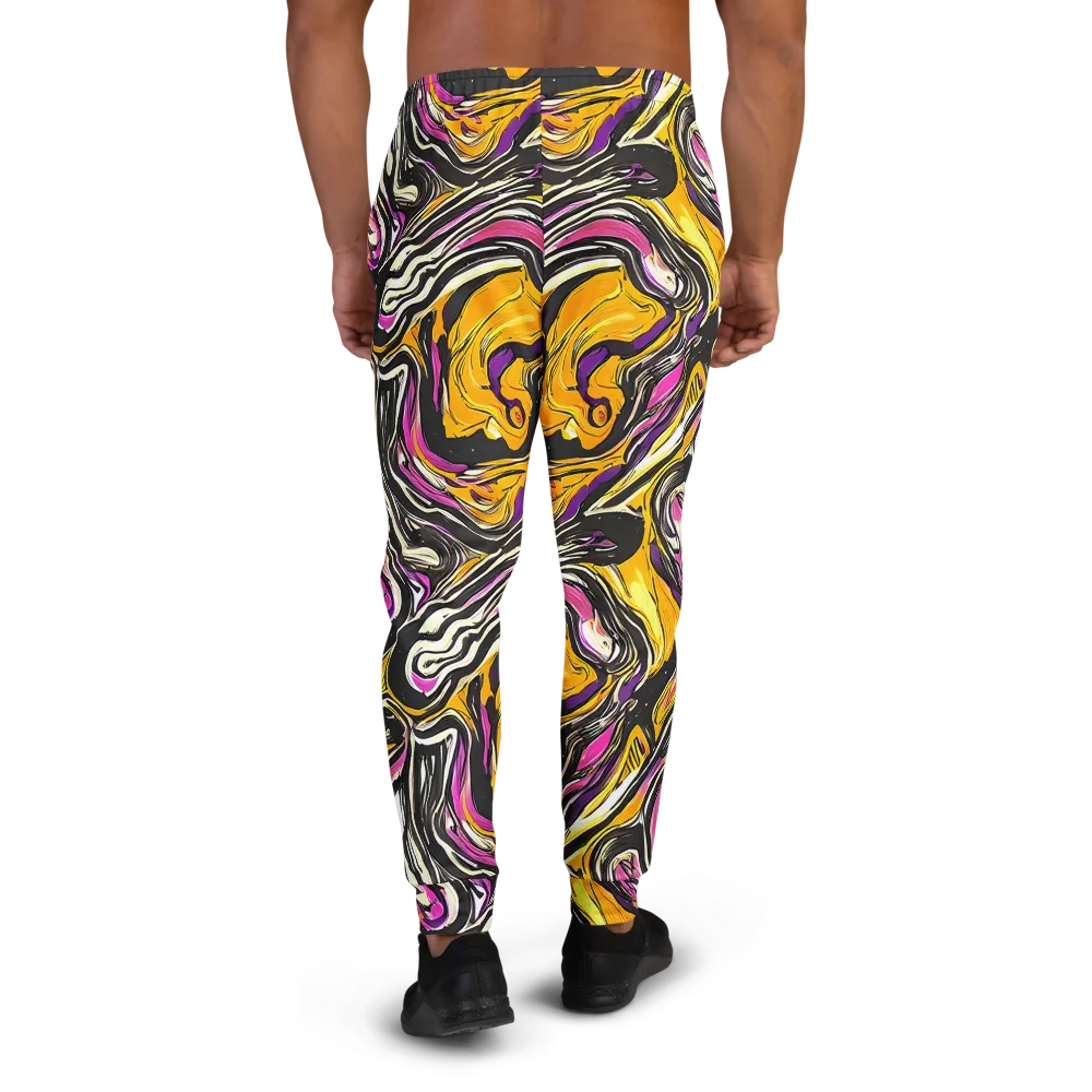Golden Riptide on Men's Joggers — Back