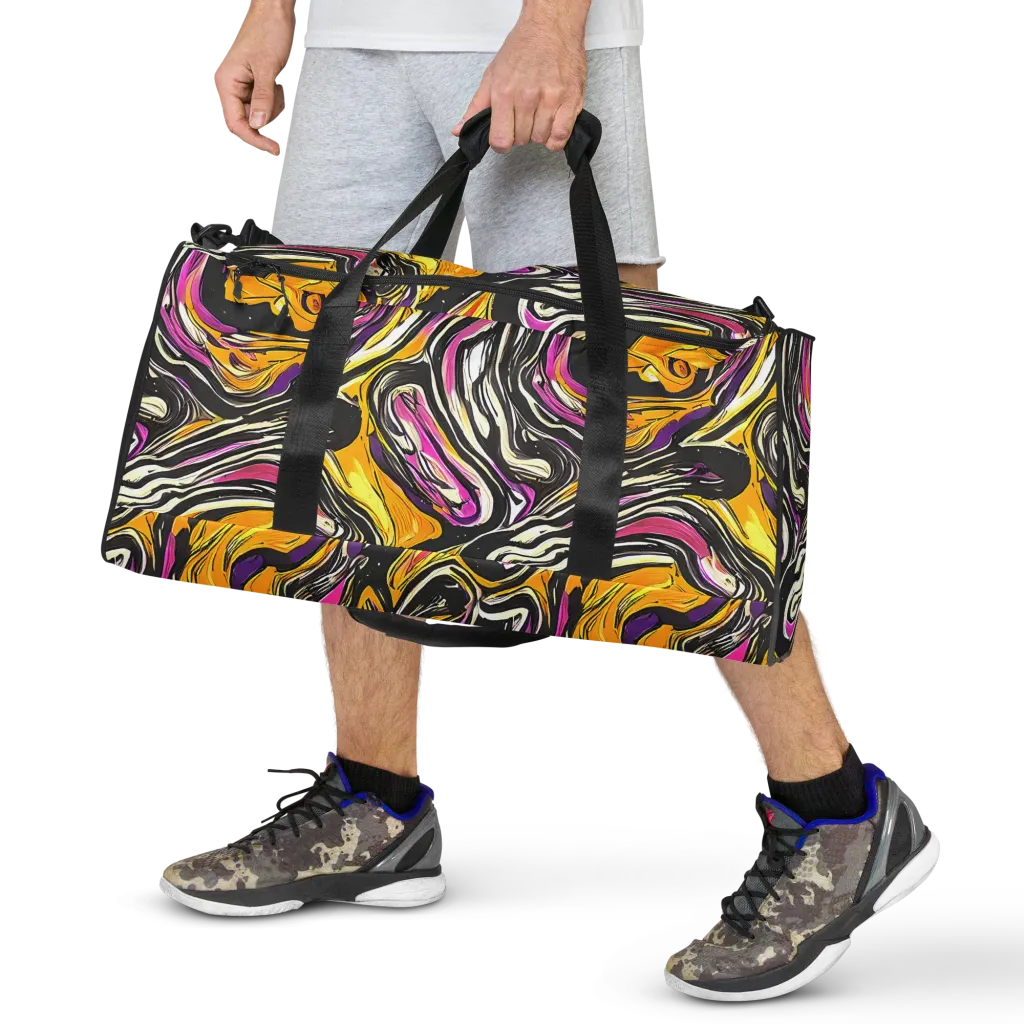 Golden Riptide on Duffle Bag — Front