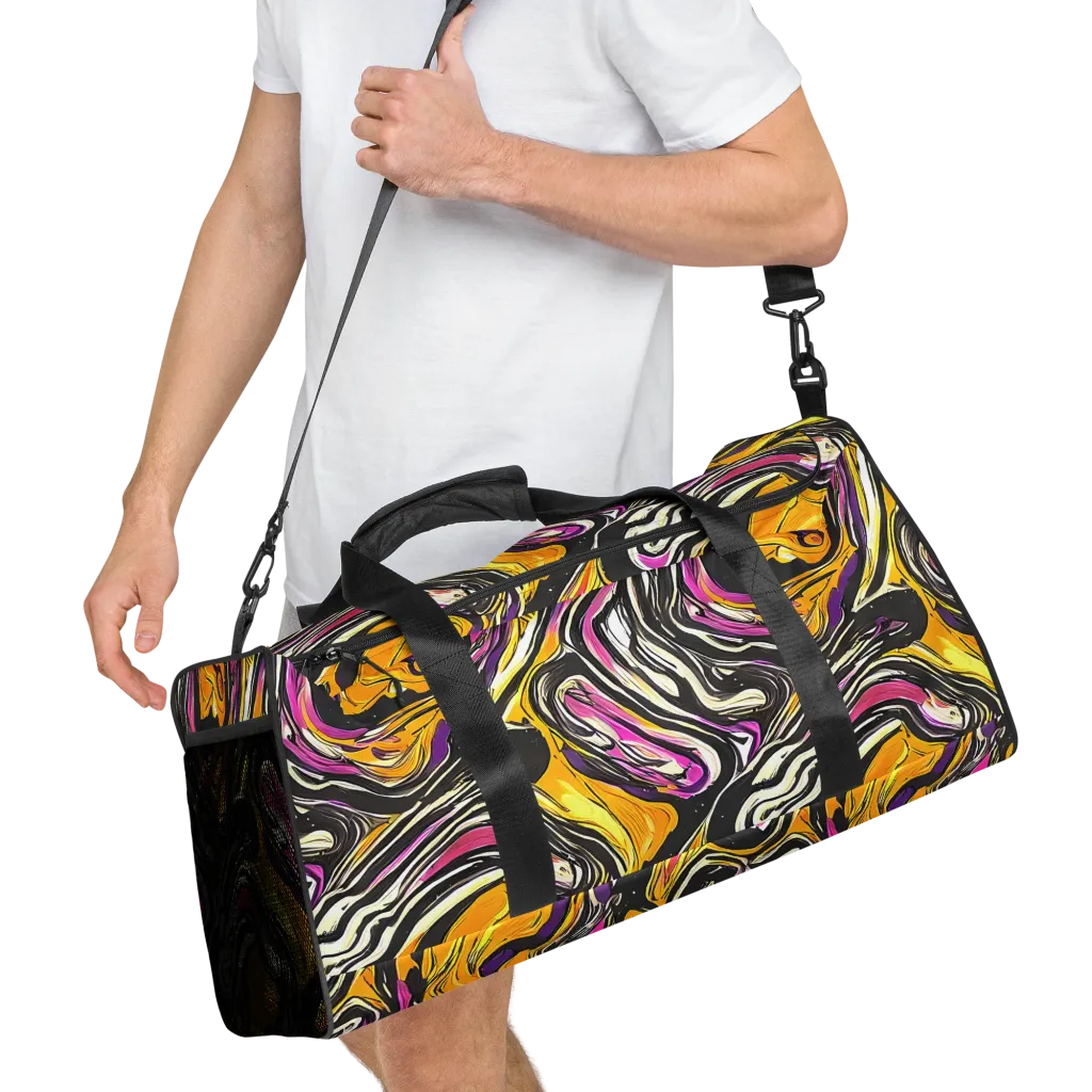Golden Riptide on Duffle Bag — Right Front