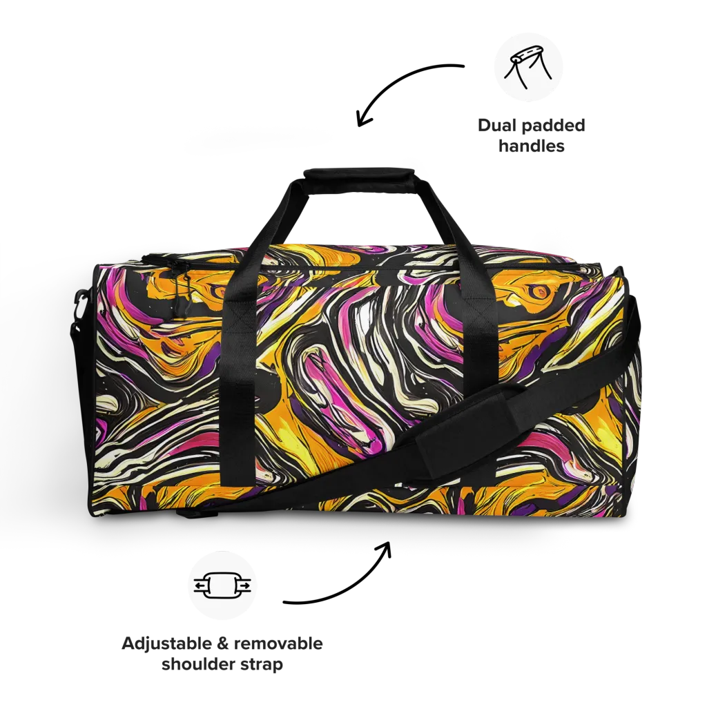 Golden Riptide on Duffle Bag — Front