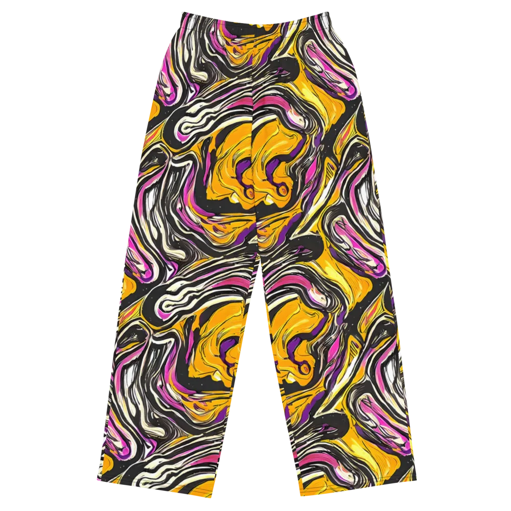 Golden Riptide on Wide-Leg Pants — Front