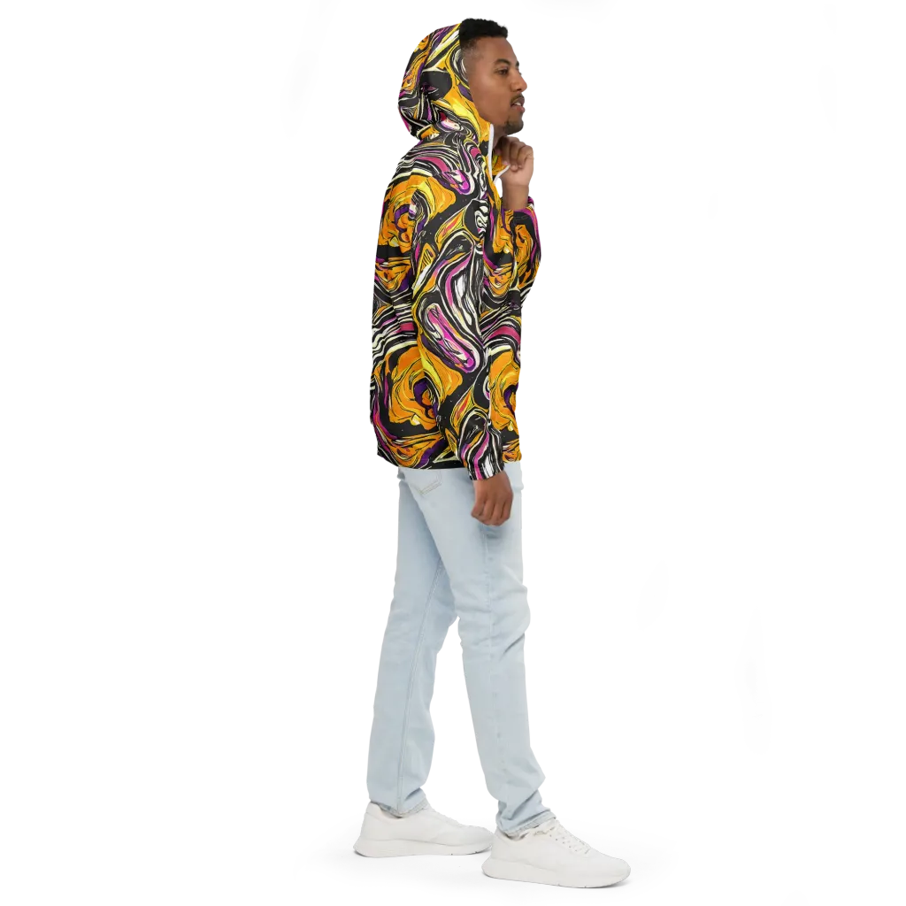 Golden Riptide on Men's Windbreaker — Right