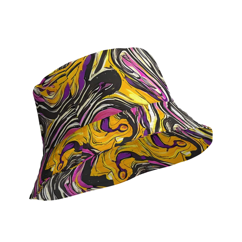 Golden Riptide on Reversible Bucket Hat — Product details Outside