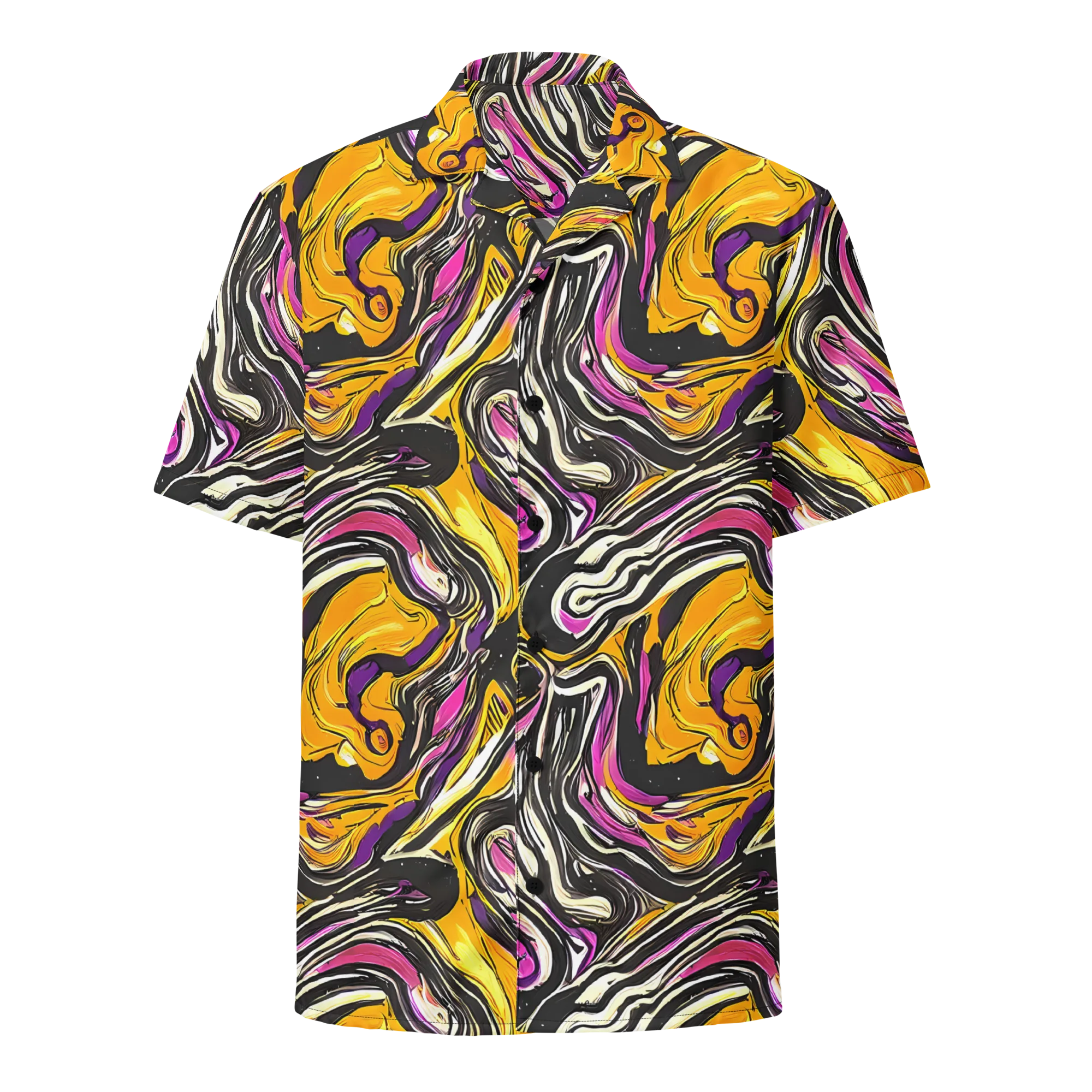 Golden Riptide on Button Shirt — Front