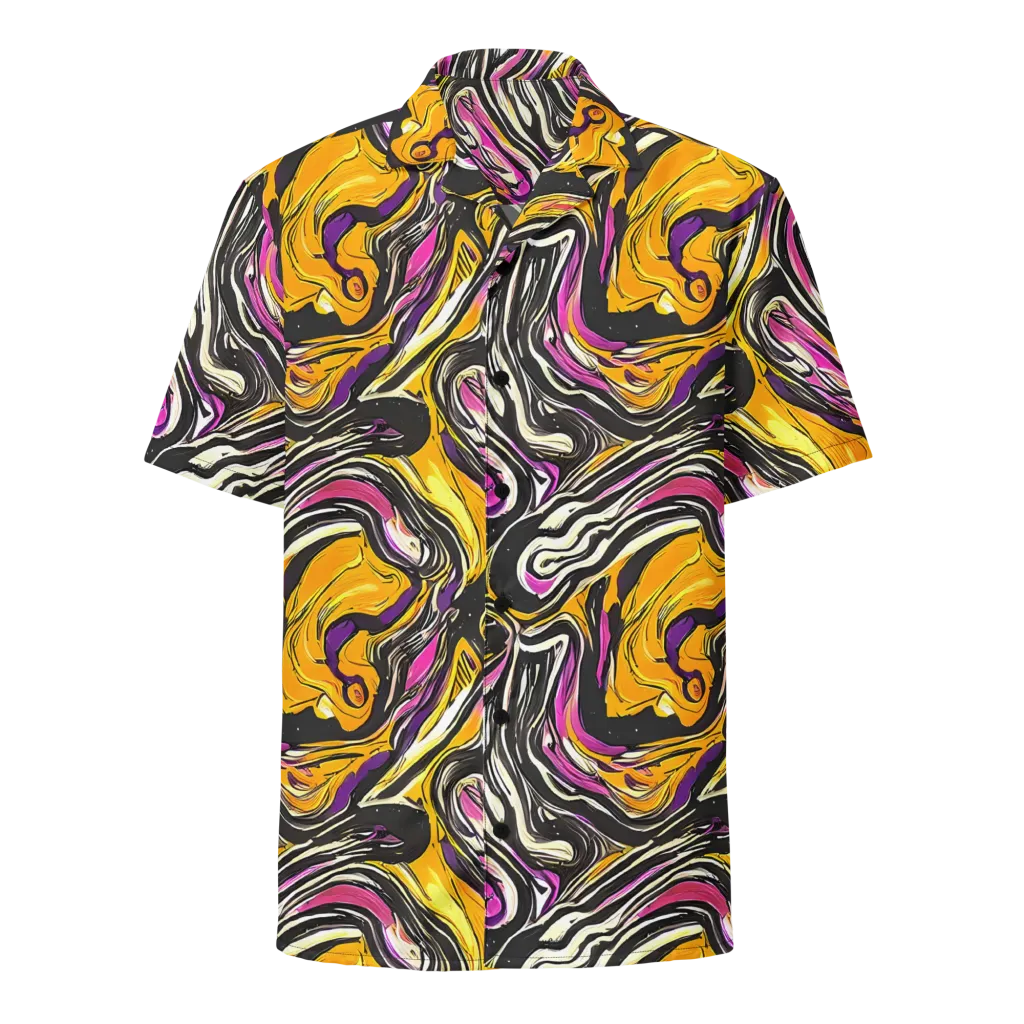 Golden Riptide on Button Shirt — Front