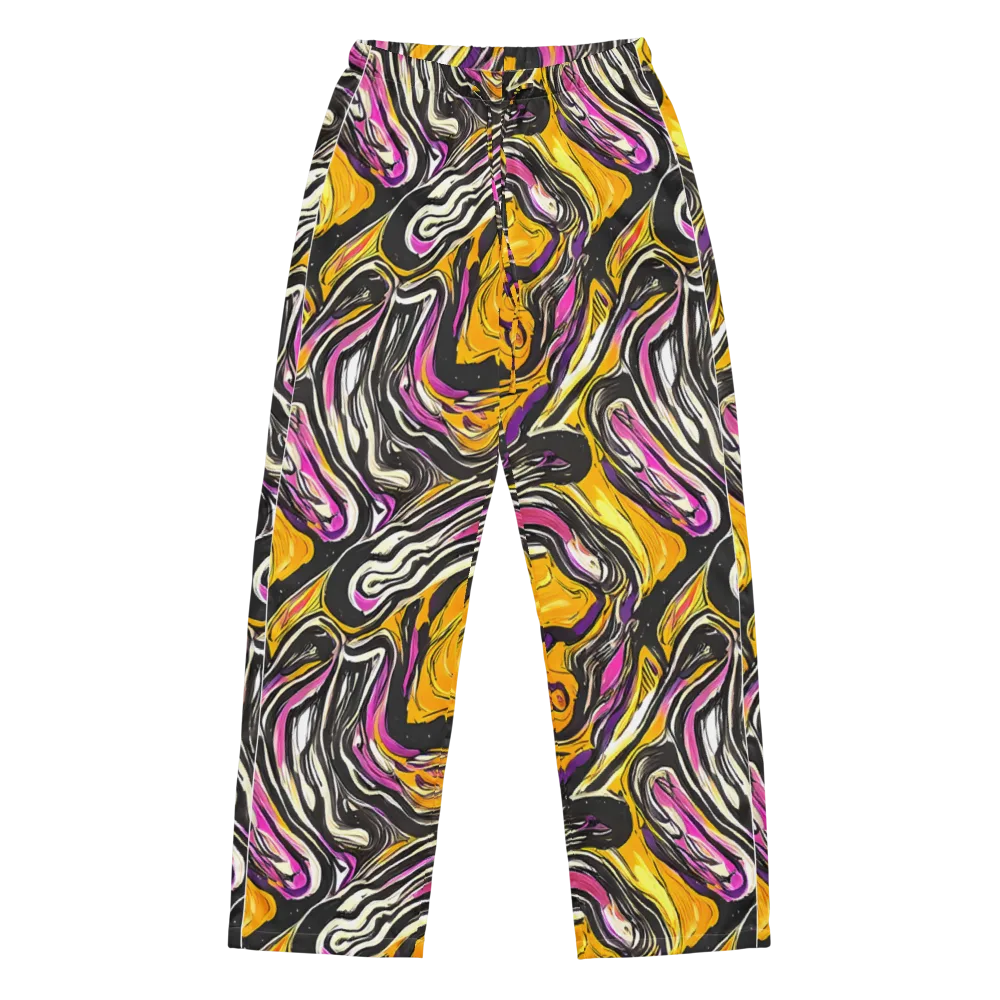 Golden Riptide on Women's Pajama Pants — Front